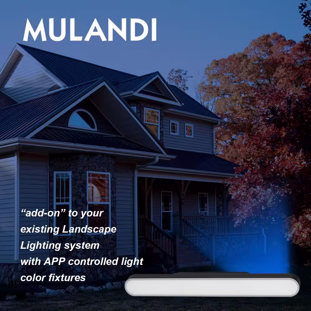 None Low Voltage Black Hardwired Smart Integrated LED Walking and Path Light With App Control, Color Options (1-Pack)