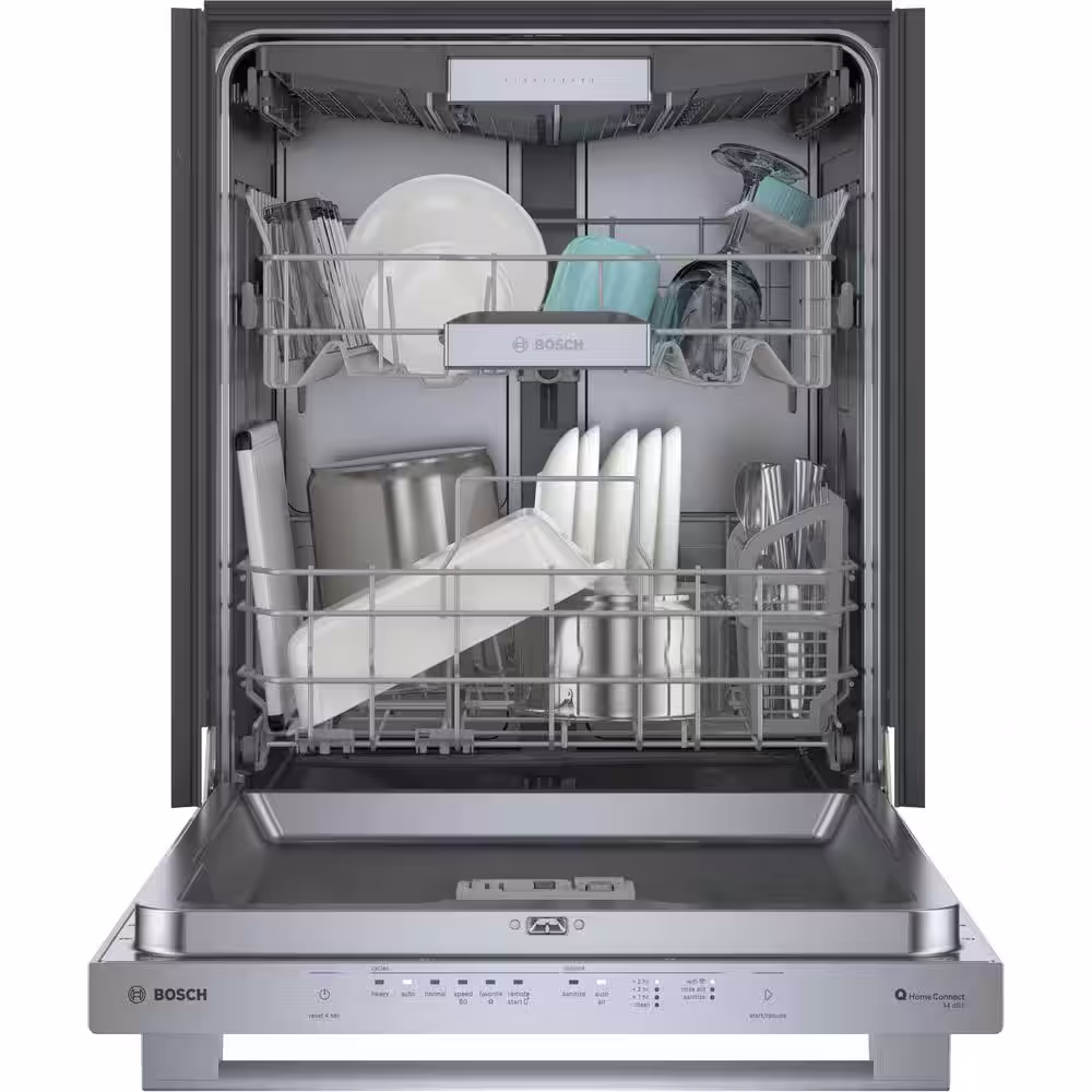 Bosch 500 Series 24 in. Stainess Steel Top Control Tall Tub Dishwasher with Stainless Steel Tub, 44dBA