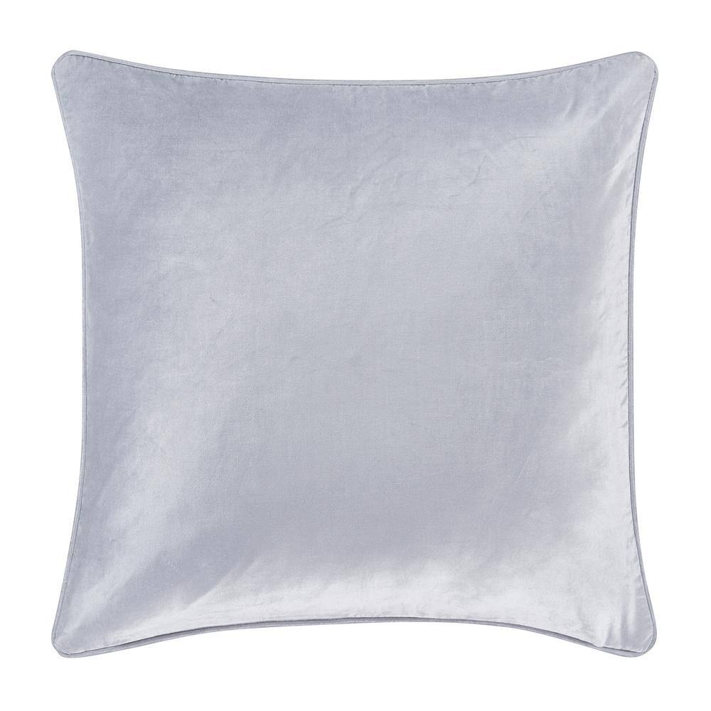 None Icy Bay Powder Blue Polyester Euro Sham