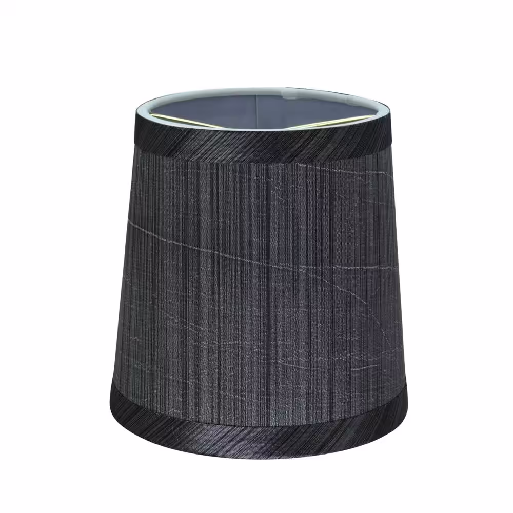 Aspen Creative Corporation 5 in. x 5 in. Grey and Black Hardback Empire Lamp Shade (2-Pack)