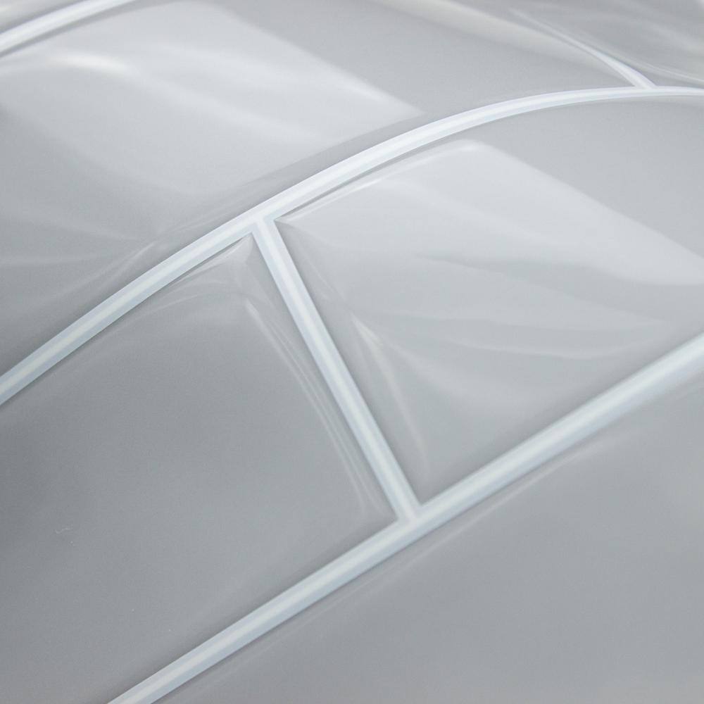 RoomMates Grey Subway 10.5 in. x 10.5 in. x 0.06 in. Vinyl Peel and Stick Backsplash