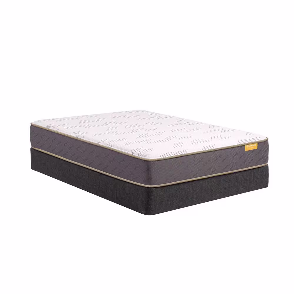 Simmons PeacefulSleep Hybrid Queen Firm 11 in. Mattress Set with 9 in. Box Spring