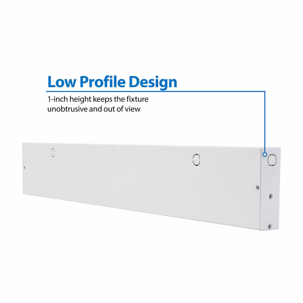 NICOR NUC-5 Series 21.5 in. White Selectable LED Under Cabinet Light