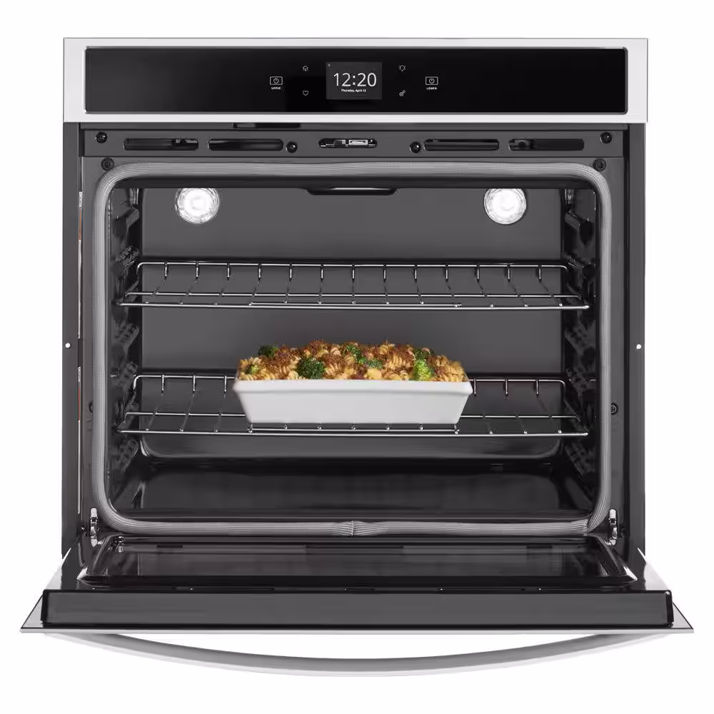 Whirlpool 30 in. Single Electric Wall Oven with Touchscreen in Stainless Steel