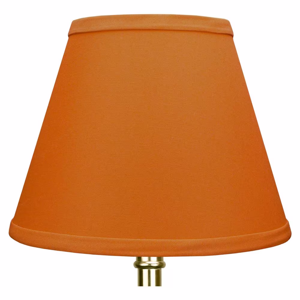 FenchelShades.com 5 in. Top Diameter x 9 in. Bottom Diameter x 7 in. Slant Linen Cedar Empire Lamp Shade