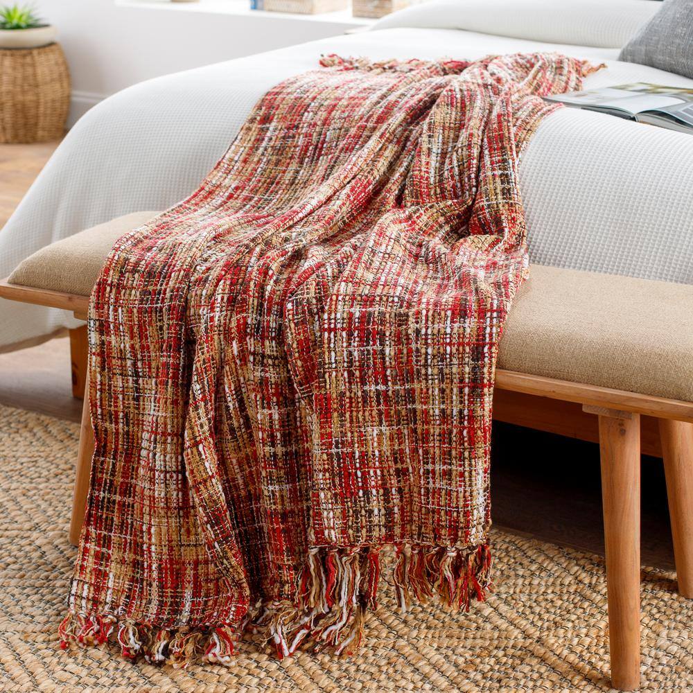 Artistic Weavers Vernier Cherry Throw Blanket