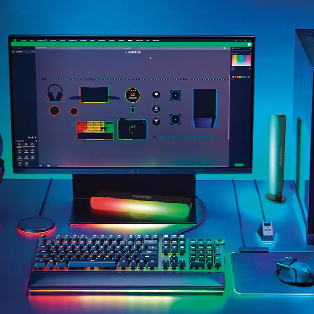 Monster Smart Color Flow Light Bar, Customizable Lighting, Razer Chroma, USB Power Cord