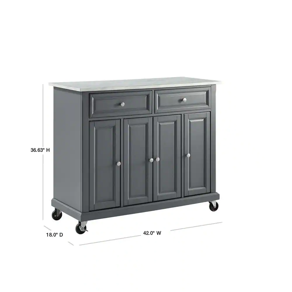 CROSLEY FURNITURE Avery Gray Kitchen Cart