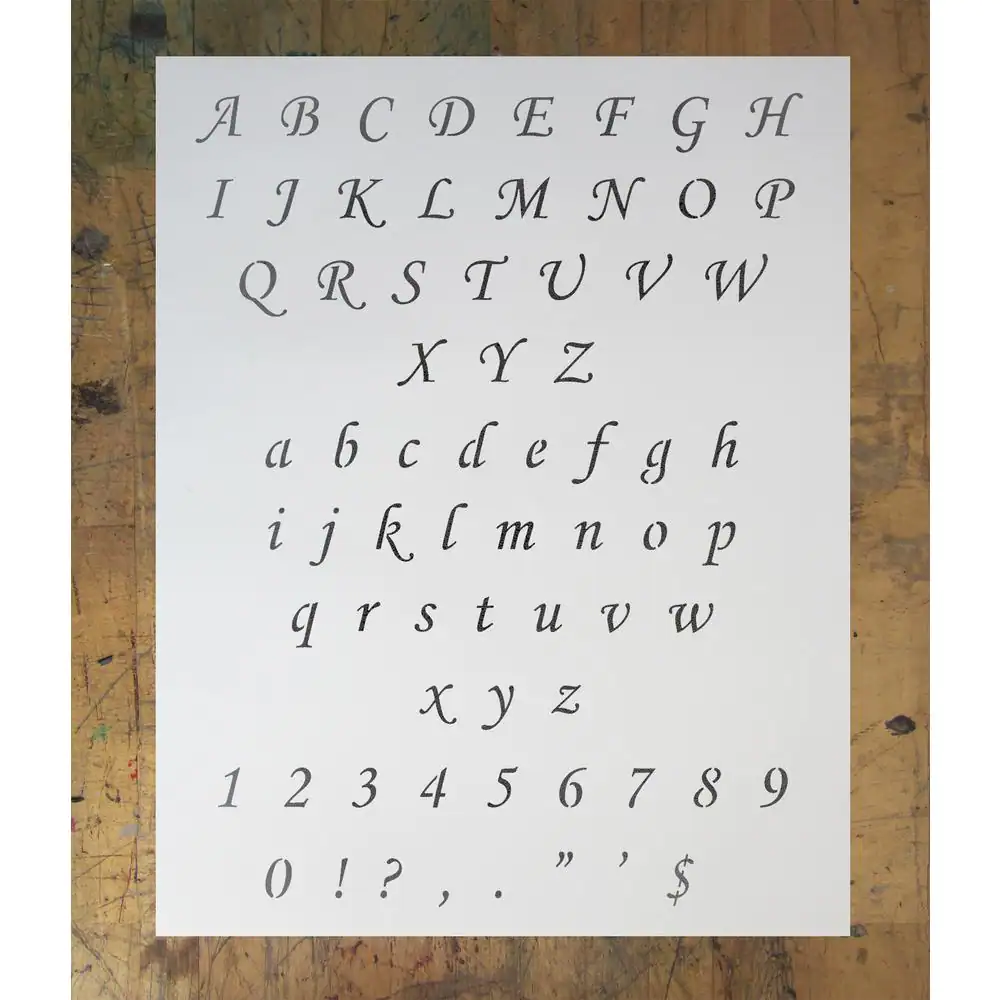 Stencil1 0.5 in. Corsiva Font Stencil