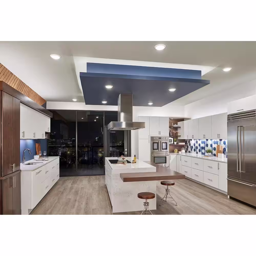 KICHLER Downlight Gen II 7.5 in. White 3000K Integrated LED Flush Mount Ceiling Light