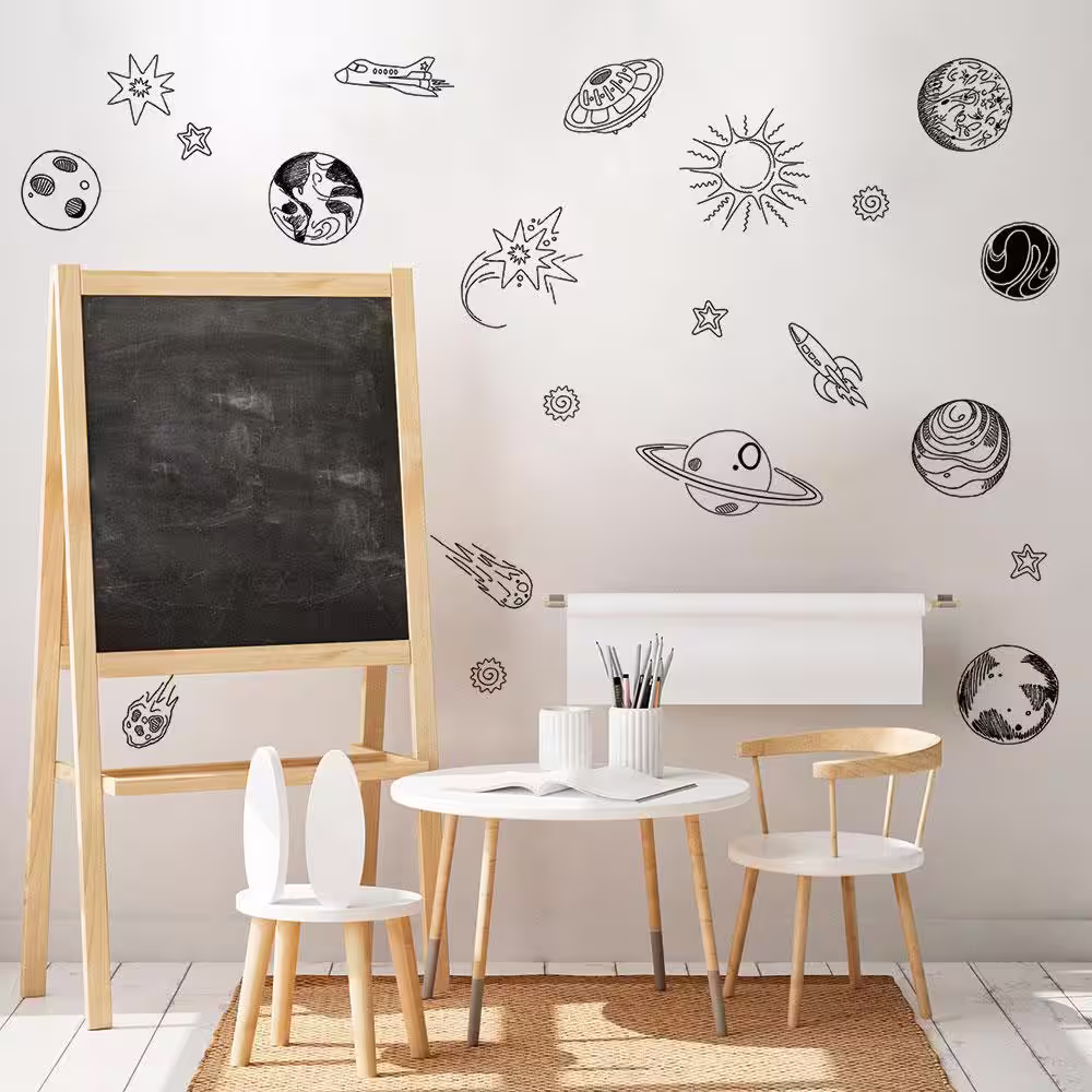 Tempaper Outer Space Peel and Stick Wall Decals (Set of 21)
