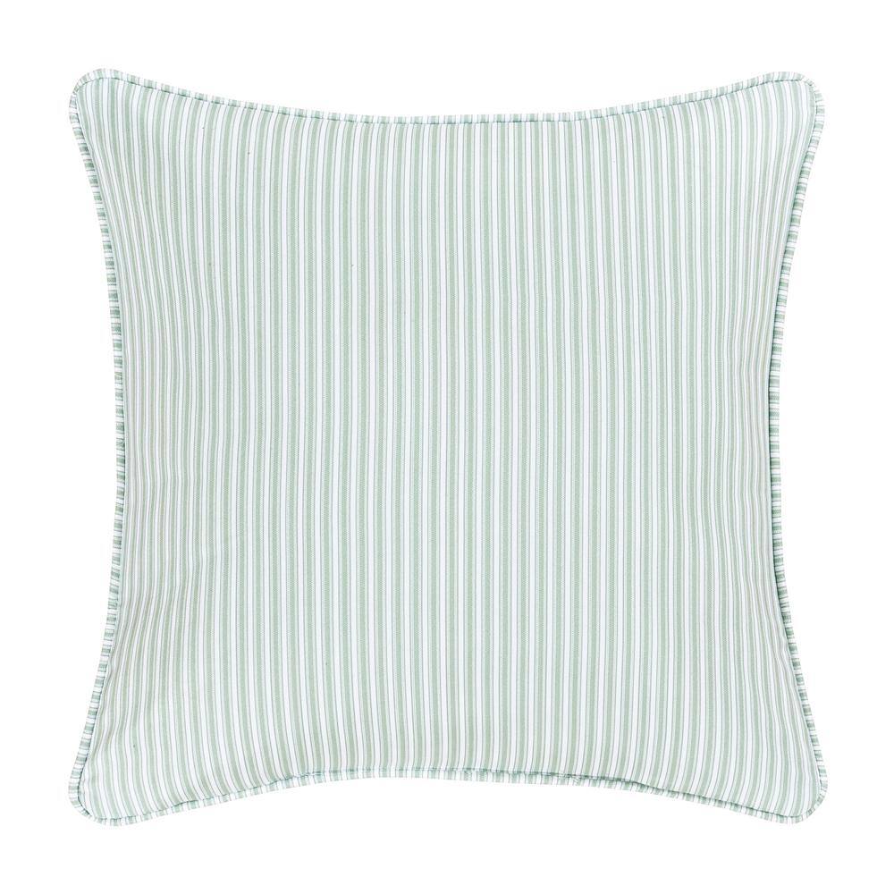 None Rialto White Polyester 16 in. x 16 in. Square Decorative Throw Pillow