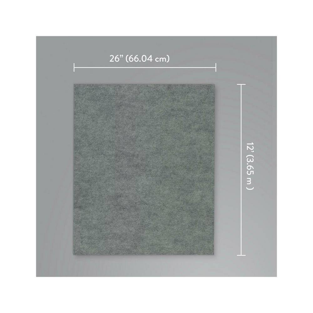 York Wallcoverings 26 sq. ft. Light Gray Acoustical Wallcovering Peel and Stick Roll