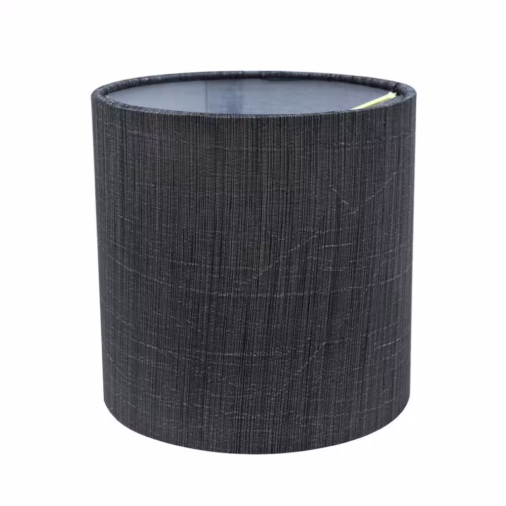 Aspen Creative Corporation 5 in. x 5 in. Grey and Black Drum Lamp Shade