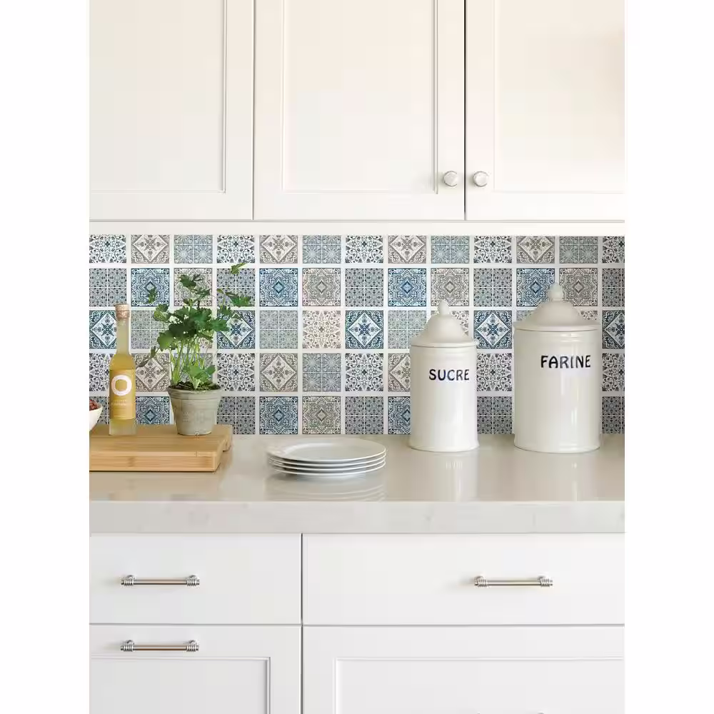 WallPOPs Miguel Blue Tile Decal Kit