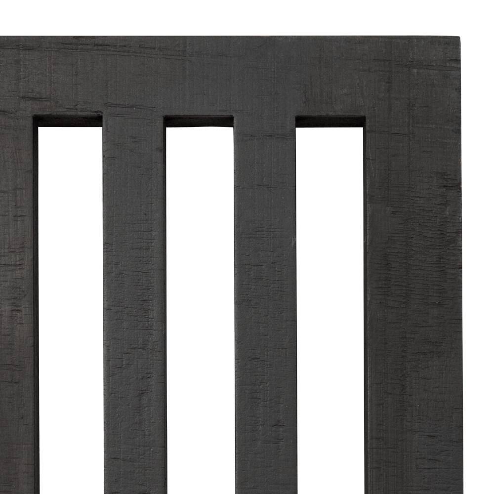 Kate and Laurel Montour Black Wooden Wall Art