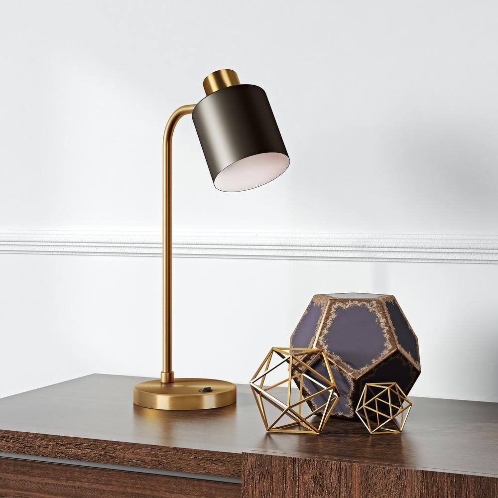 Meyer&Cross Thew 20-3/4 in. Table Lamp in Brass