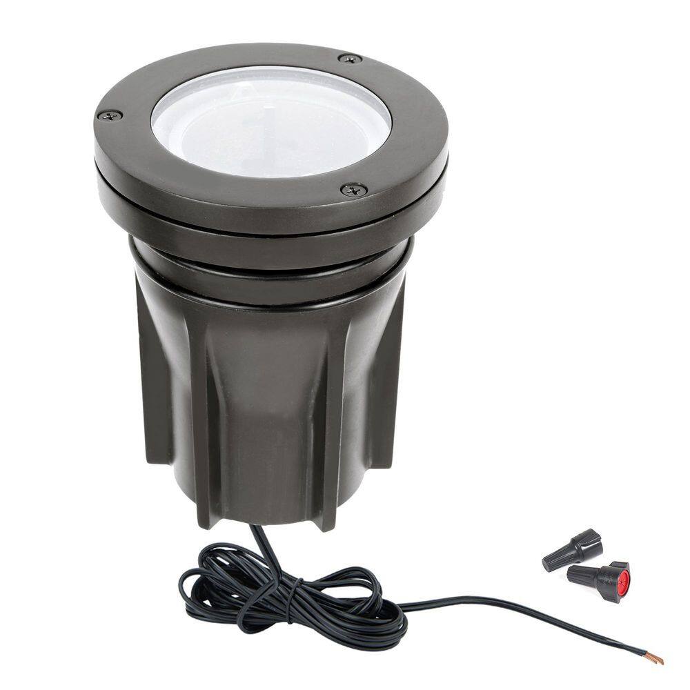 None Inground Light Low-Voltage Bronze LED with 3000K Color Temp