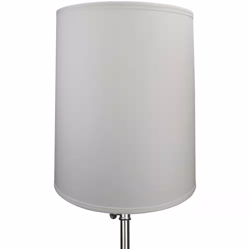 FenchelShades.com Fenchel Shades 13 in. Top Diameter x 15 in. Bottom Diameter x 17 in. Slant, Linen Snow Empire Lamp Shade