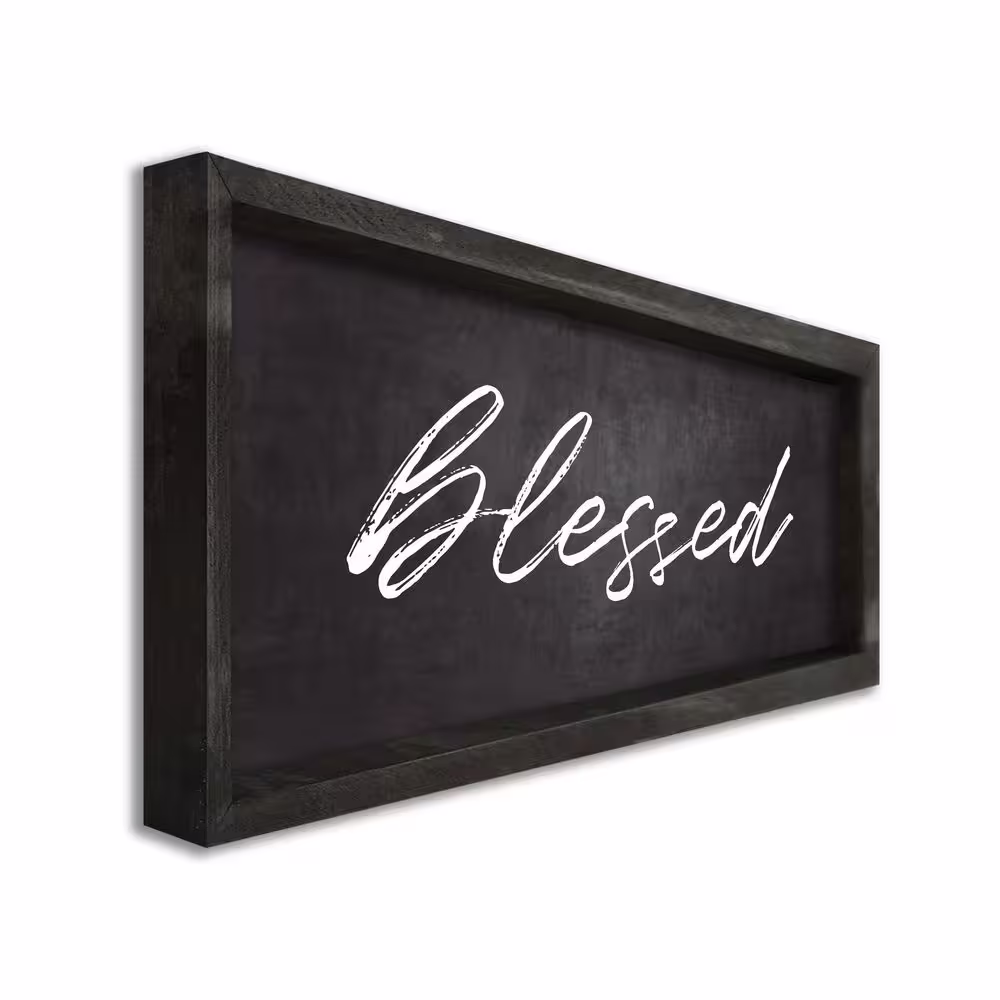 None Blessed Farmhouse Decorative Sign - 7 in. x 20 in.