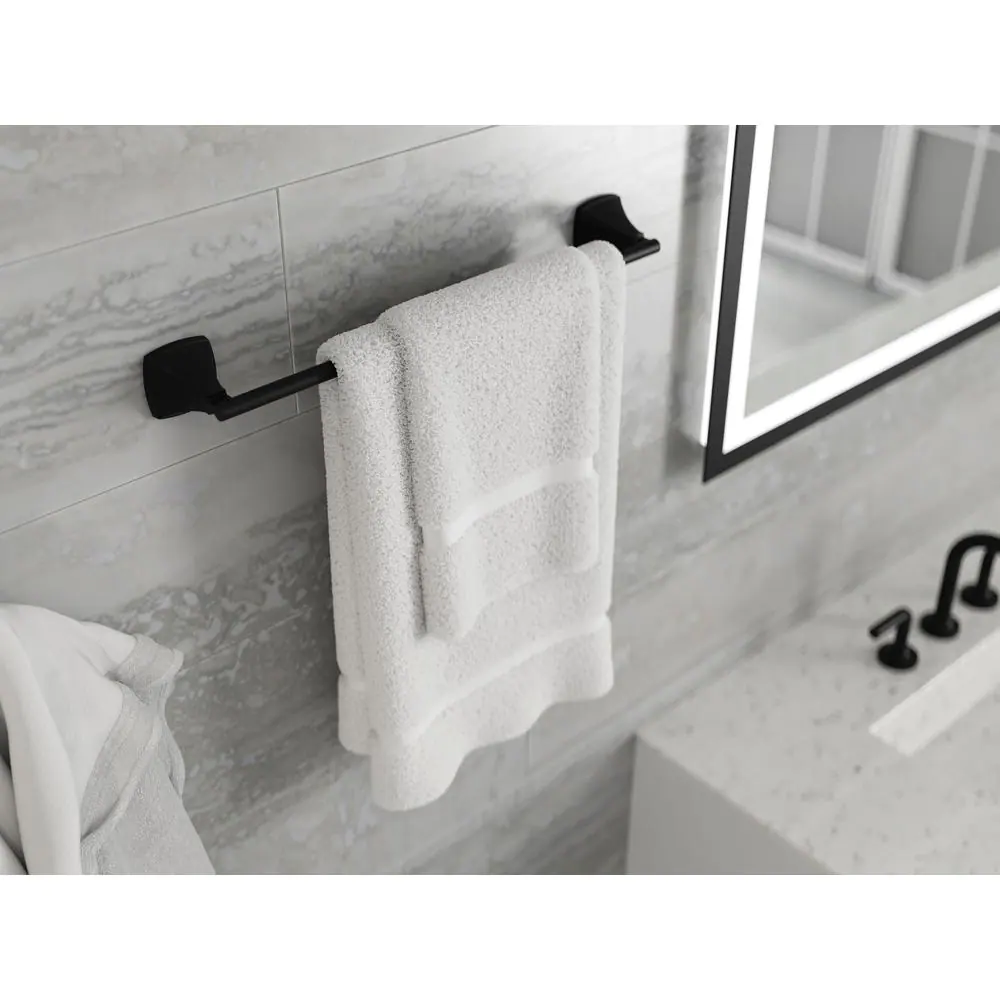 Pfister Bellance 18 in. Wall-Mount Towel Bar in Matte Black