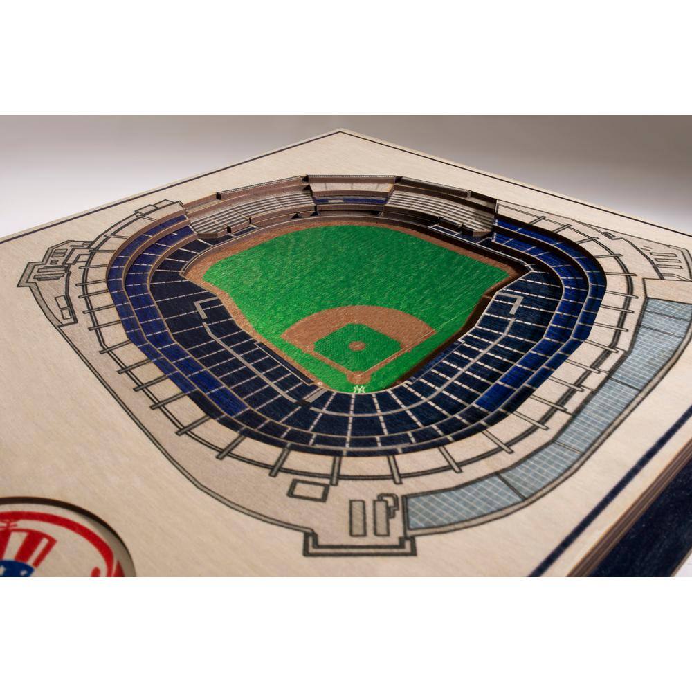 YouTheFan MLB New York Yankees 5-Layer Stadiumviews 3D Wooden Wall Art
