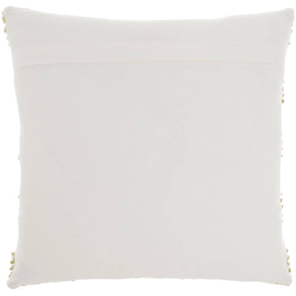 Mina Victory Green Striped 18 in. x 18 in. Indoor/Outdoor Throw Pillow