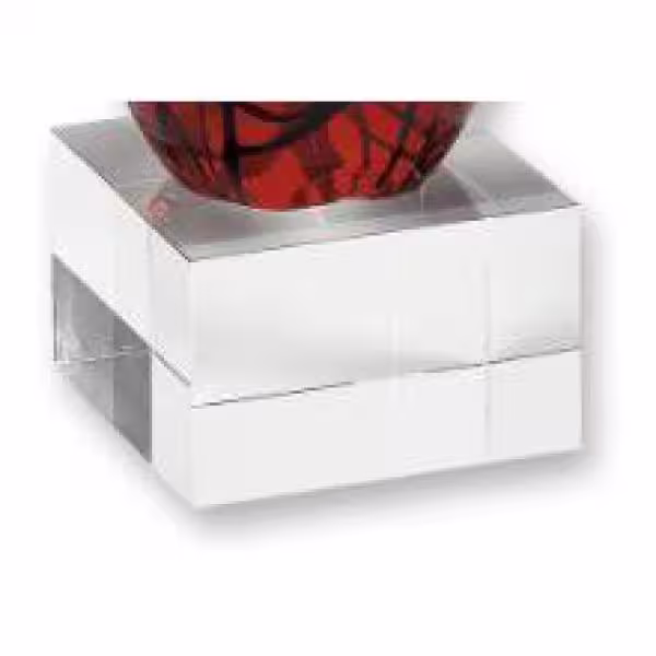 Badash Crystal Entangle Murano Style 10 in. H Abstract Centerpiece