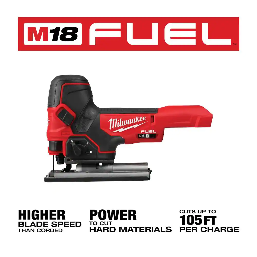 Milwaukee M18 FUEL 18V Lithium-Ion Brushless Cordless Barrel Grip Jig Saw (Tool Only)