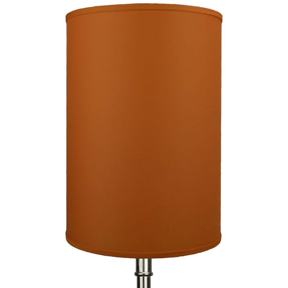 FenchelShades.com 14 in. Top Diameter x 14 in. Bottom Diameter x 20 in. Height Linen Cedar Drum Lamp Shade
