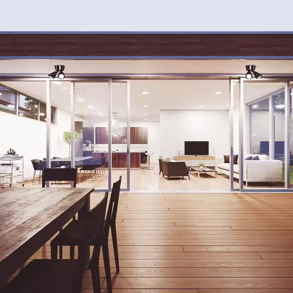 PROBRITE 22-Watt Bronze Outdoor Integrated LED Twin Head 5 CCT Tunable Security Light, 2250 Lumens