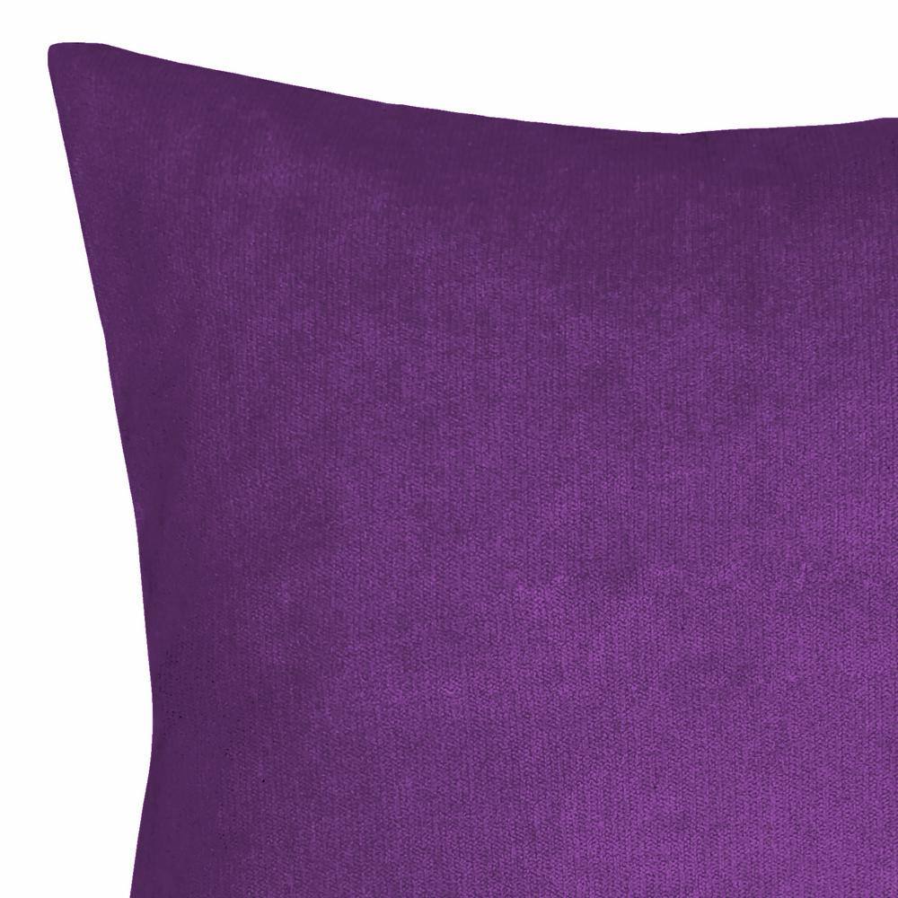 Harper Lane Maxine Purple Chenille 18 in. x 18 in. Throw Pillow