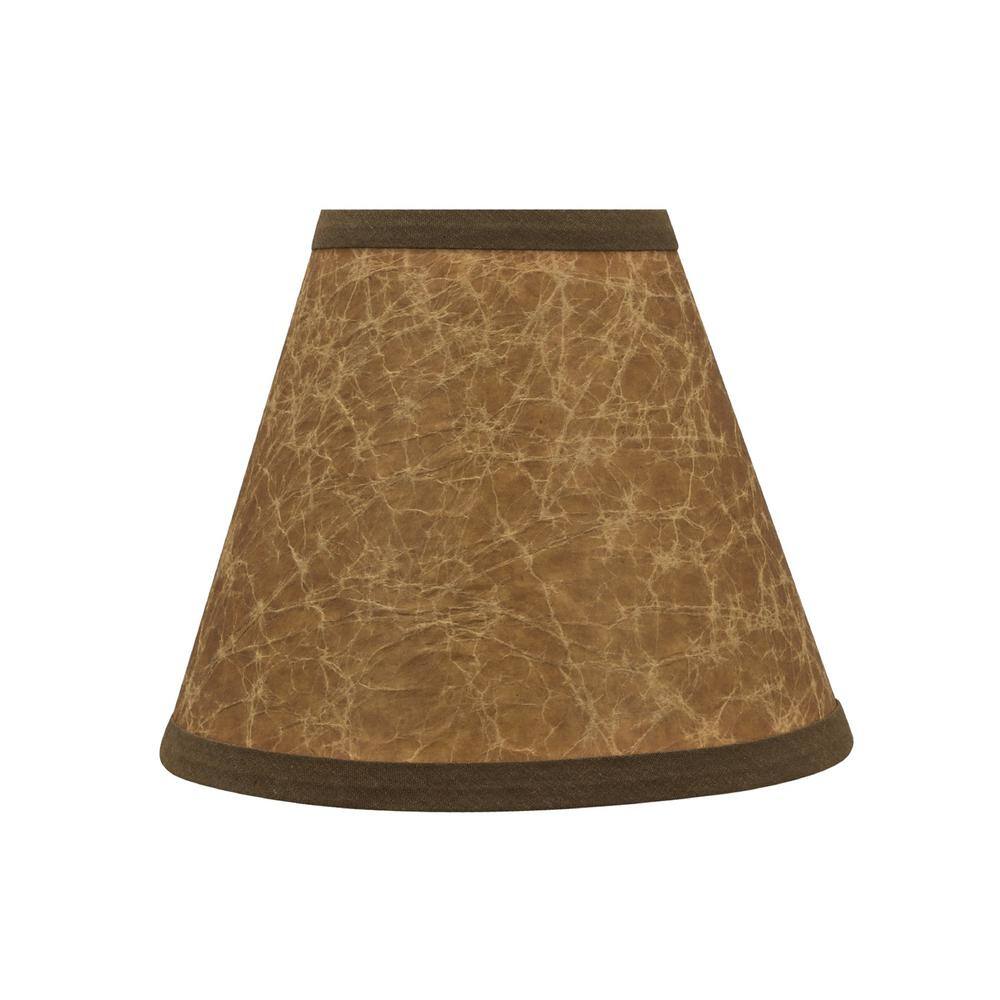 Aspen Creative Corporation 6 in. x 5 in. Dark Brown Hardback Empire Lamp Shade (6-Pack)