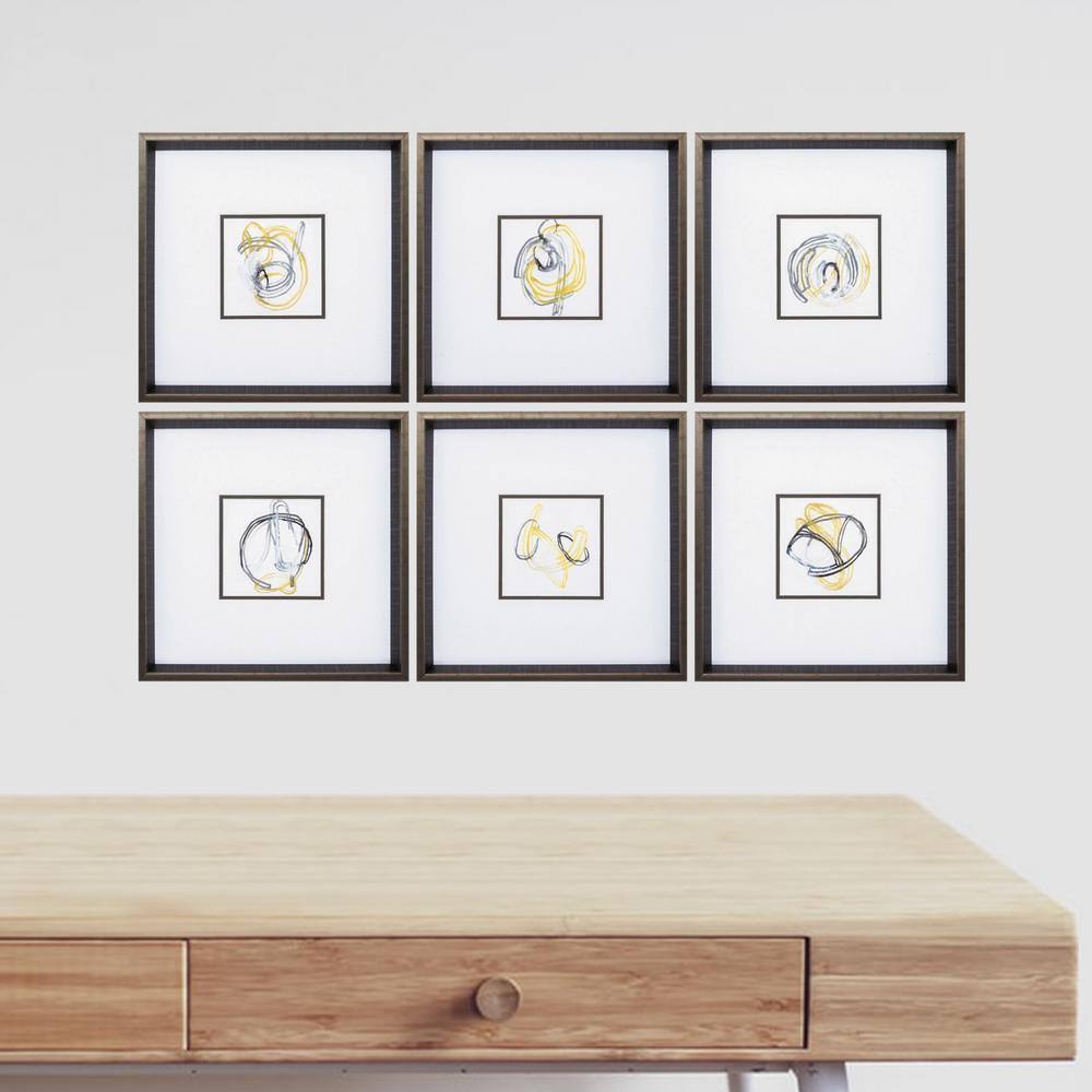 HomeRoots Victoria 8 in. x 10 in. Brushed Silver Gallery Frame ( Set of 6 )