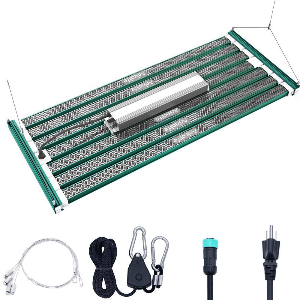 None 63.77 in. W 1000-Watt Green Stretchable LED Grow Lights Full Spectrum SamSung Diodes Lamp in Color Changing Light