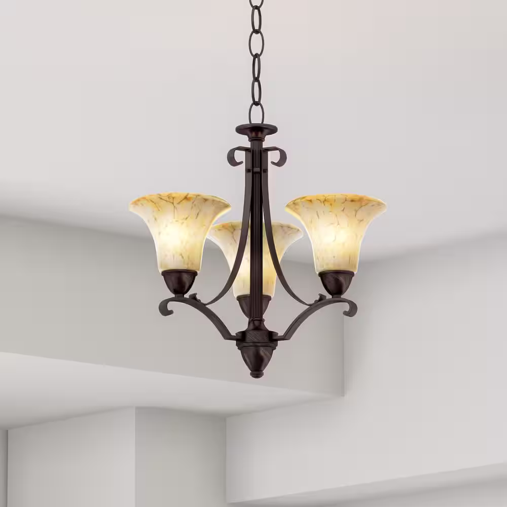 Aspects Swain 3-Light Oil-Rubbed Bronze Chandelier