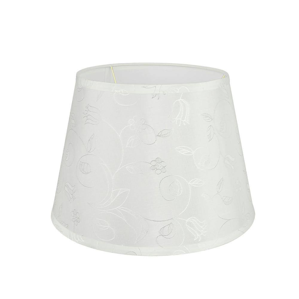Aspen Creative Corporation 8 in. x 6.5 in. Off White Pleated Empire Lamp Shade