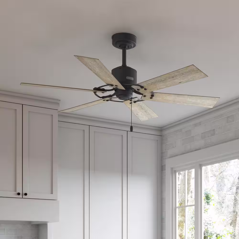 Hunter Barrel 52 in. Indoor Matte Black Ceiling Fan