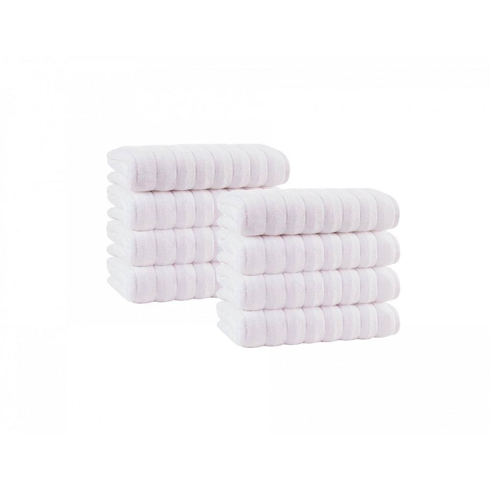 None Vague Turkish Cotton 8-Piece Wash Towels