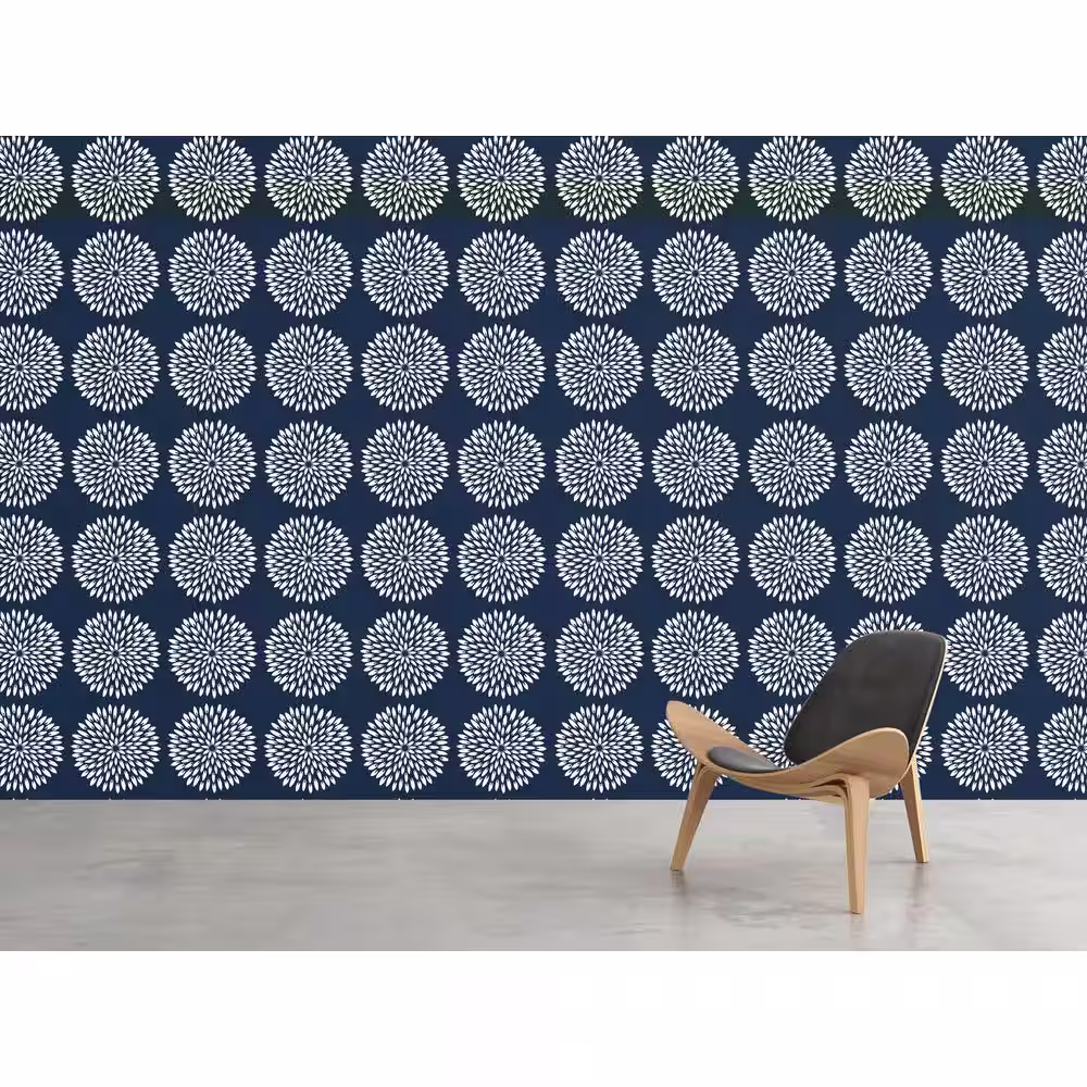 Stencil1 Exotic Mum Repeat Pattern Stencil