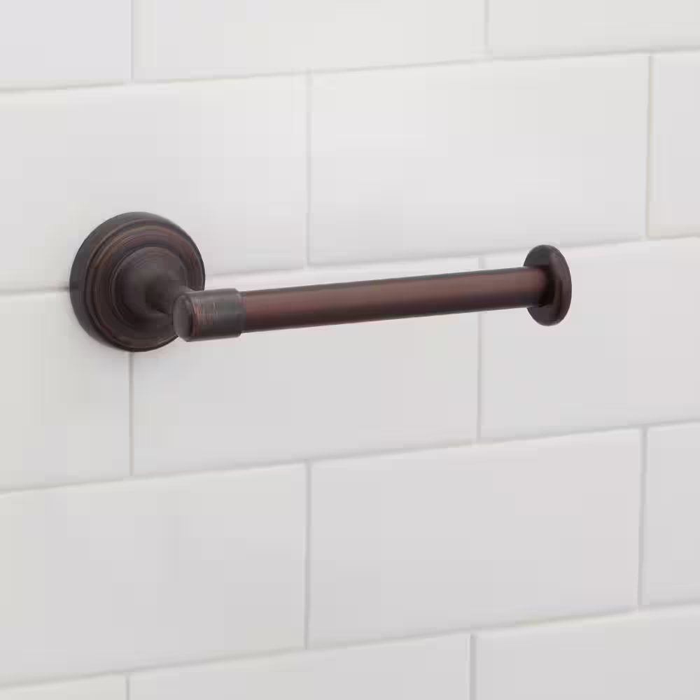 Glacier Bay Keegan Single Post Toilet Paper Holder in Oil Rubbed Bronze