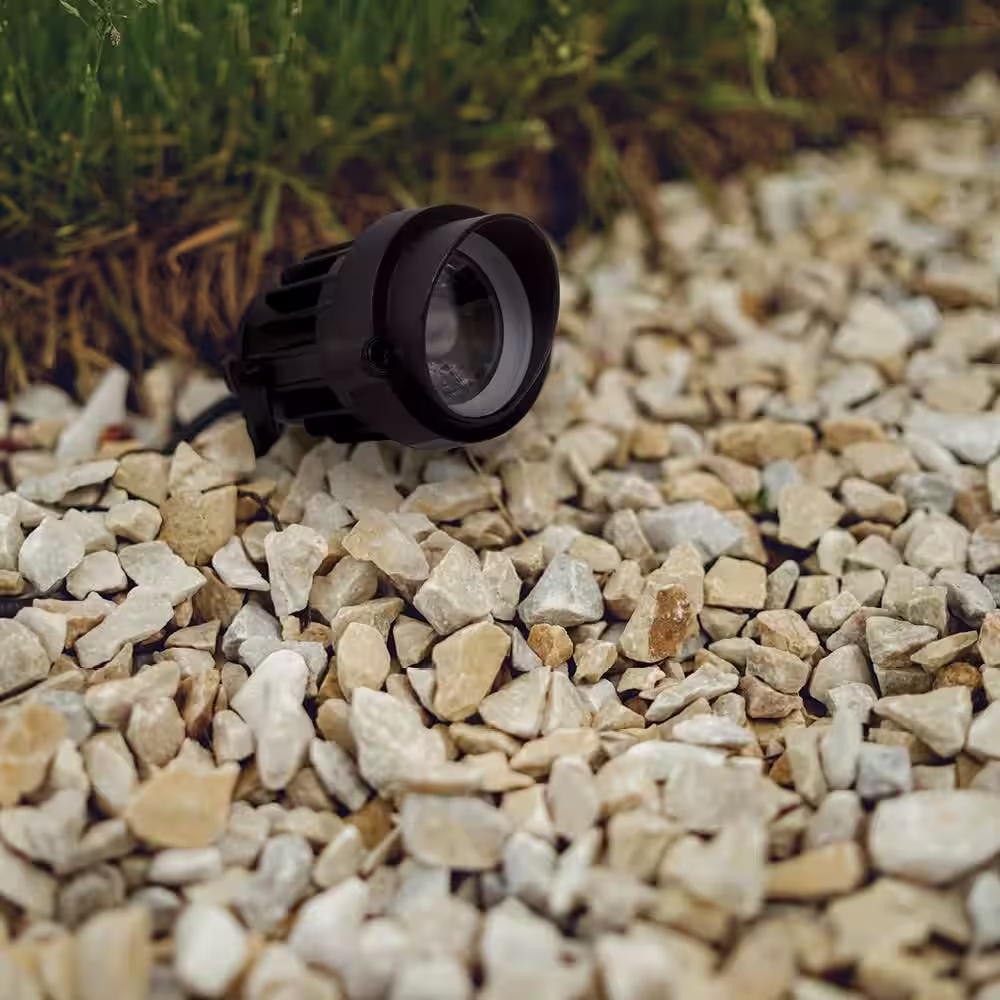 Armacost Lighting Low Voltage 10-Watt Black Integrated LED RGB Custom Color Landscape Light