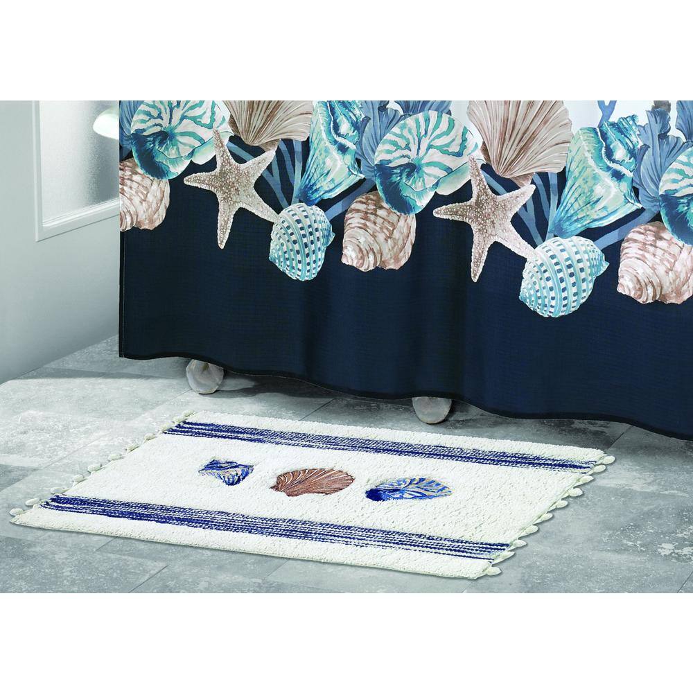 Avanti Linens Blue Lagoon 20 in. x 30 in. Bath Rug in Multicolor