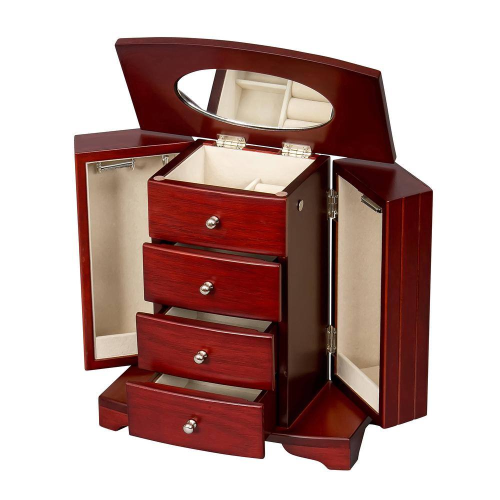 Mele Elena Wooden Jewelry Box in Mahogany