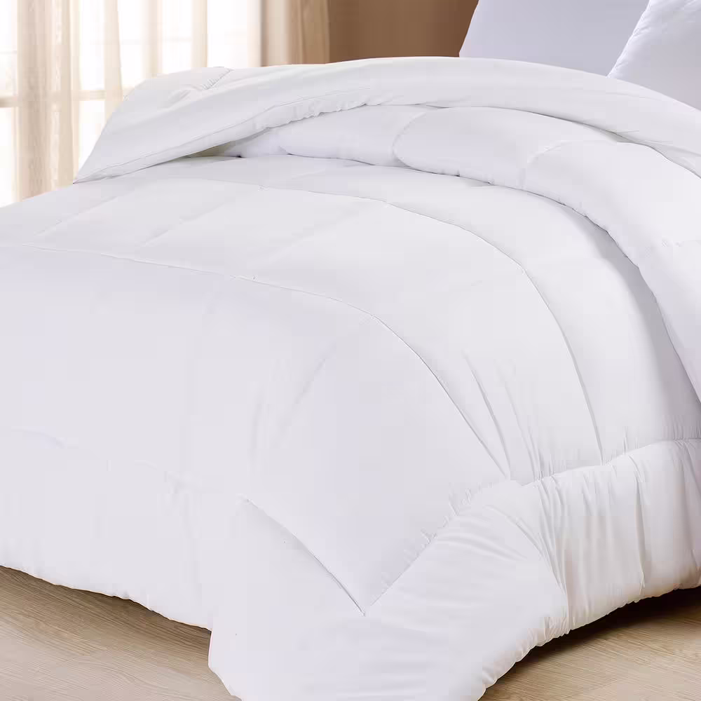 swift home Queen Size All Season Ultra Soft Down Alternative Single Comforter, White