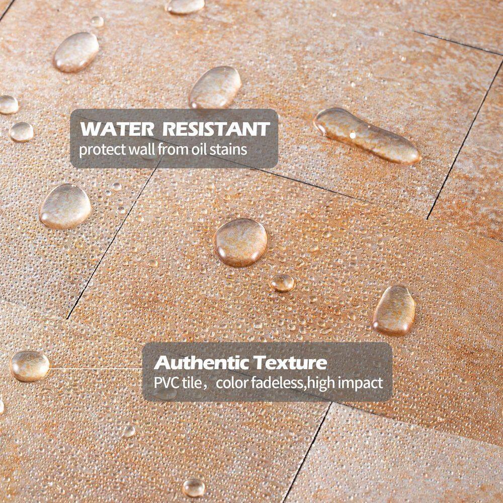 None Subway Collection Tawny 6 in. x 3 in. PVC Peel and Stick Tile (4 sq. ft./32-Sheets)