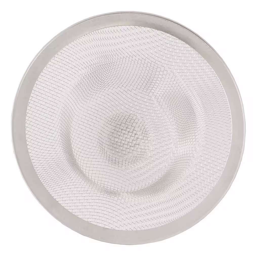 Everbilt 4-3/8 in. Kitchen Drain Mesh Strainer in Stainless Steel