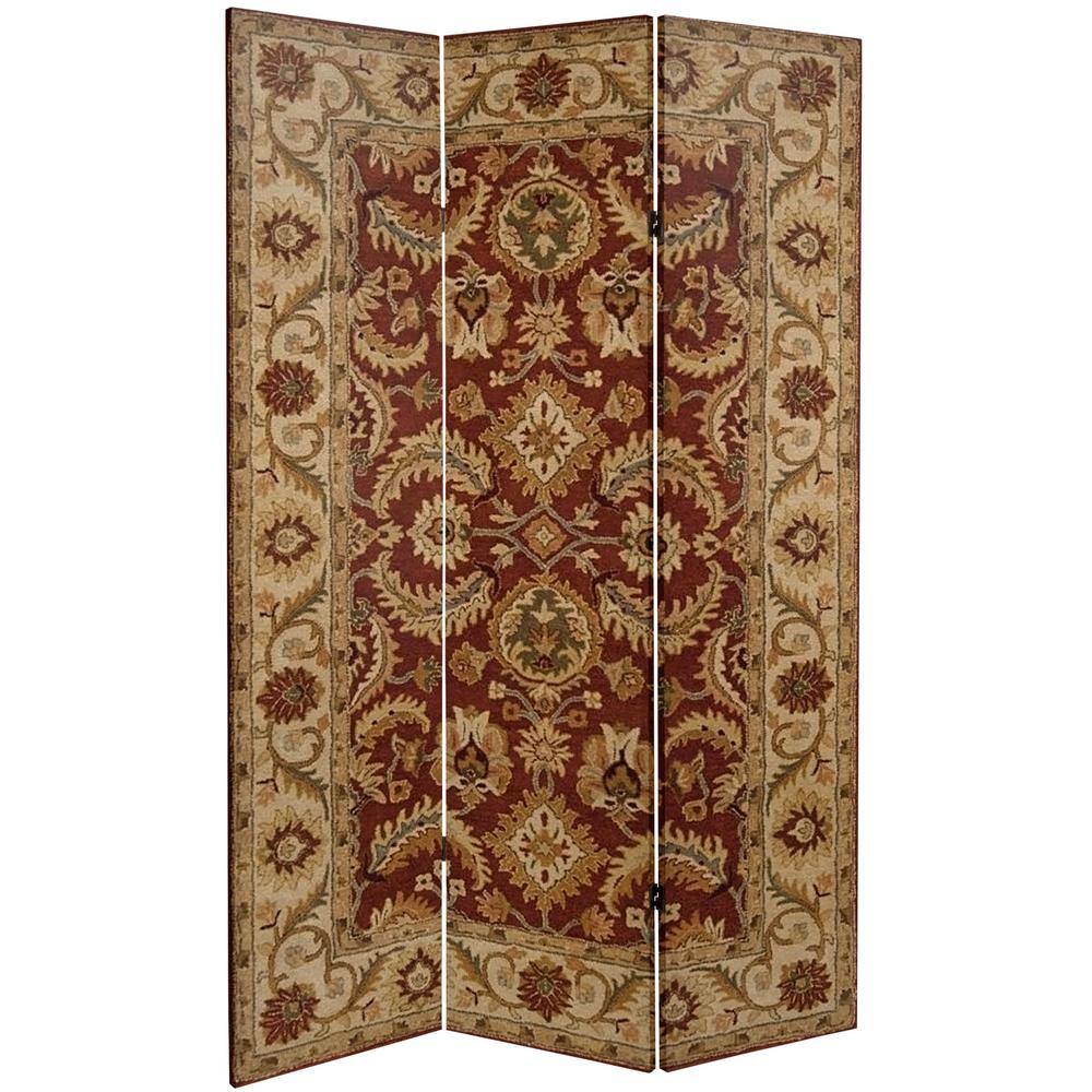 Oriental Furniture 6 ft. Magic Carpet Printed 3-Panel Room Divider