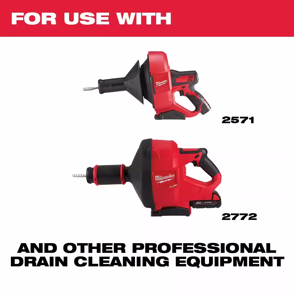 Milwaukee 1/4 in. x 25 ft. Inner Core Drop Head Cable with Rustguard