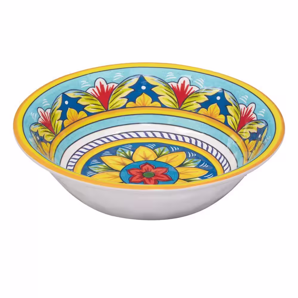 Certified International Palermo 21.09 fl.oz. Assorted Colors Melamine Serving Bowl Set Of 6